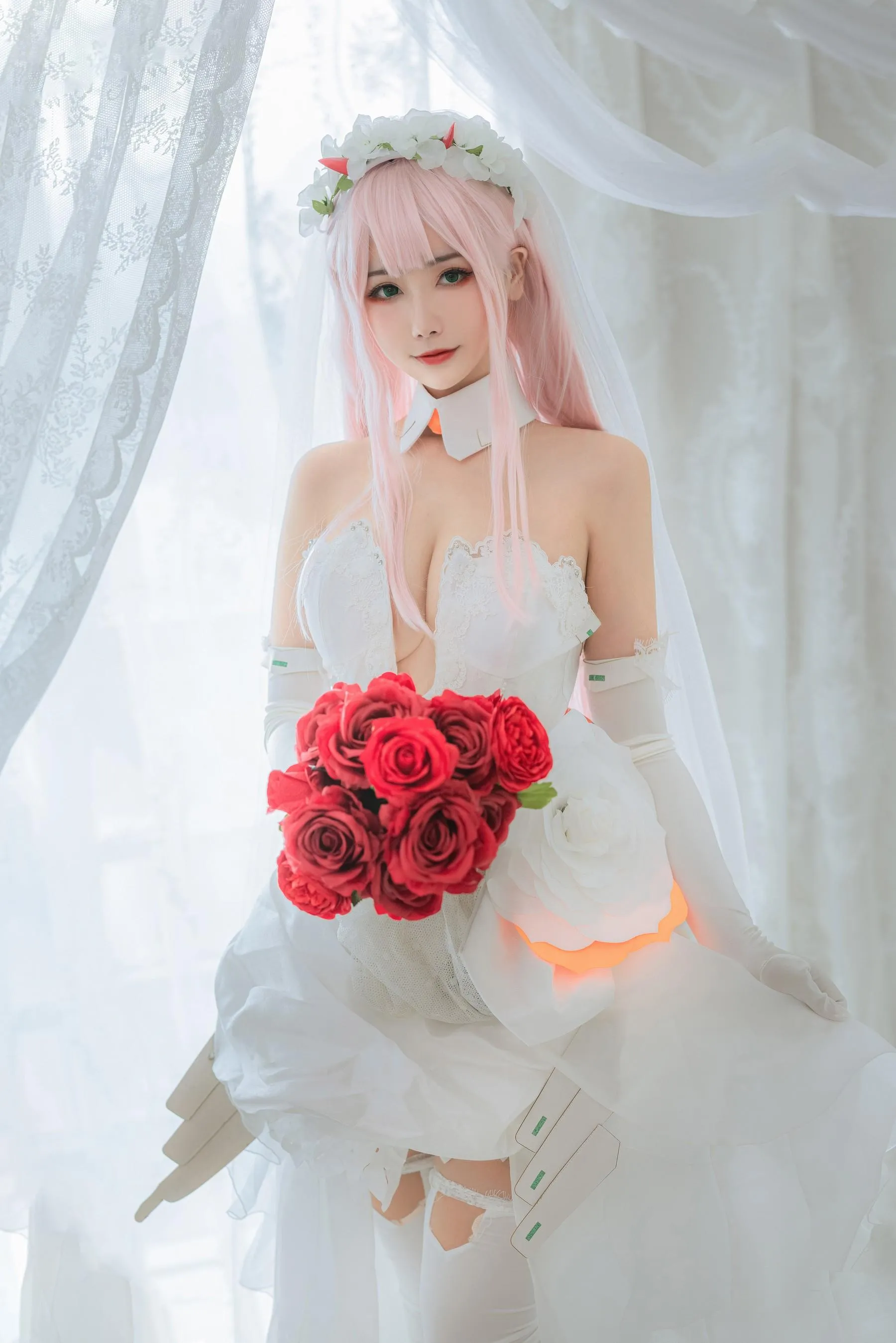 Momoko葵葵 – NO.36 DARLING in the FRANXX 02 泳装 兔女郎花嫁 [61P]插图